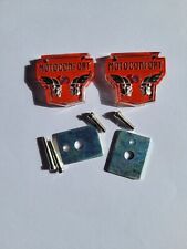 motorcycle moped. Pair of MOTOCONFORT Gaulish heads