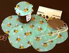 HONEY BEE FABRIC JAM JAR POT