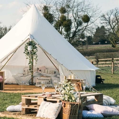 Bell tent with - 4m,