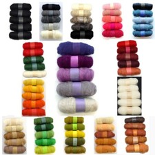 5 x 20g Carded Wool Batts