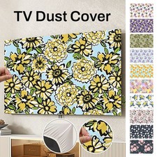 Flower Printed TV Cover