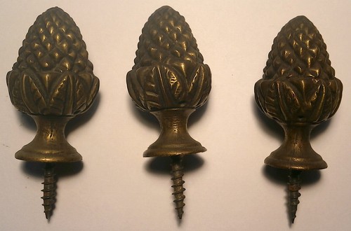 Brass pine apple bracket - 3,