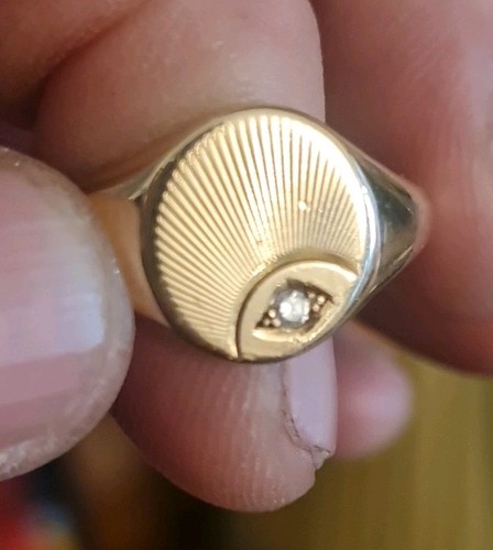 Vintage 9ct gold - 9ct, diamond