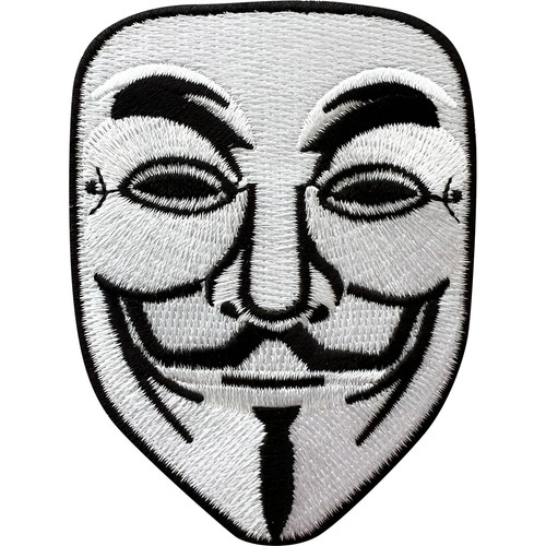 Guy fawkes mask iron patch - fawkes,