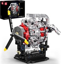 Mould King 10211 Radial Aviation Engine Electric Building Blocks Model 1147pcs