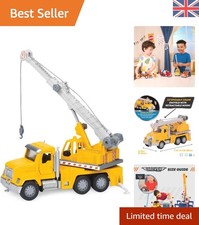 Fantasy-Themed 7-Inch Crane Truck Toy with Lights, Perfect for Playtime
