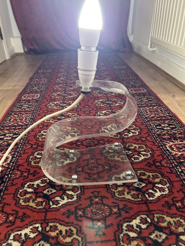 Table lamp lucite - table,