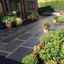 Black Limestone Paving Slabs