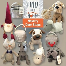 FIND ME A HOME ANIMAL SHAPED DOORSTOPS CHRISTMAS GIFT WEIGHTED DOOR STOP