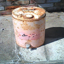 Vintage Aladin Park Antique Oil drum