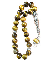 23 Bead Tigers Eye Worry Beads