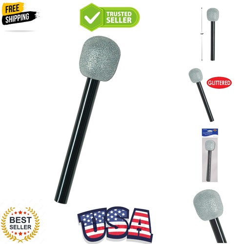 Glittered microphone - glittered,