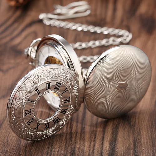 Silver double hunter skeleton - silver,