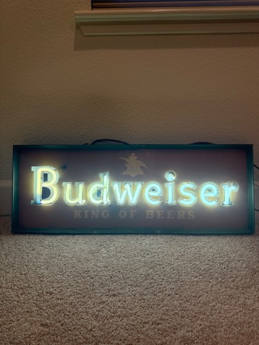 Vintage budweiser neon sign - vintage,