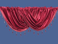 Curtain Pelmet Swags Crushed