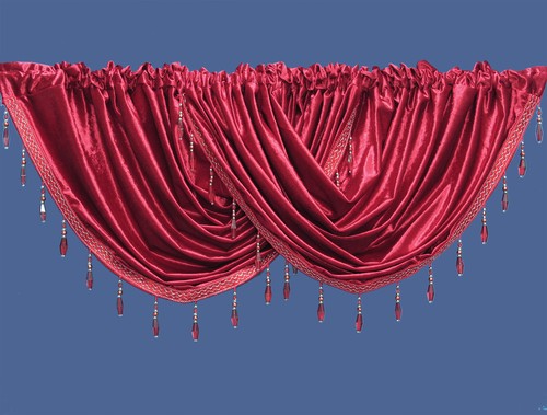 Curtain pelmet swags crushed - curtain,