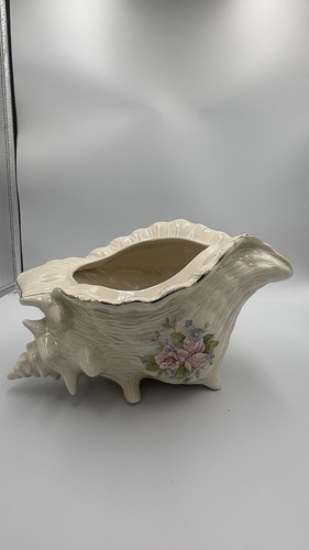 Ceramic conch shell - planter, by