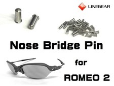 LINEGEAR Nose Bridge Pin - Polished for Oakley Romeo2 - 2 pieces [NBPIN-POL-2] 