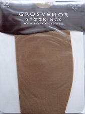 Aristoc XL Size Vintage Grosvenor 30 Denier RHT Stockings in Taupe