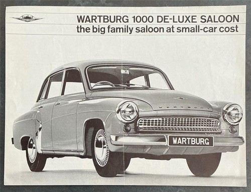 Wartburg 1000 luxe saloon - wartburg,