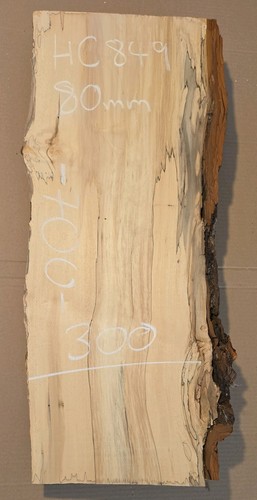Spalted chestnut live edge - spalted,