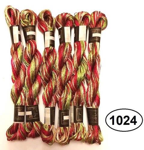 Silk thread cross stitch - x,