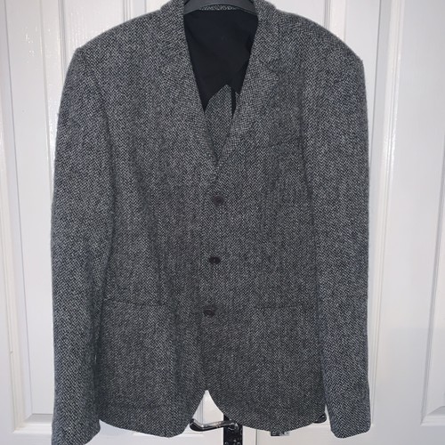 Grey herringbone pure - grey,