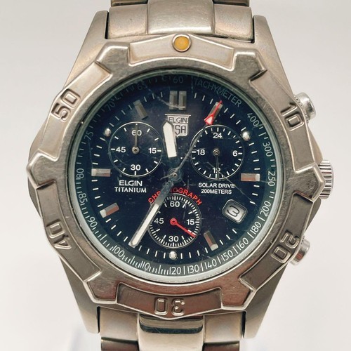 Elgin solar chronograph - solar,