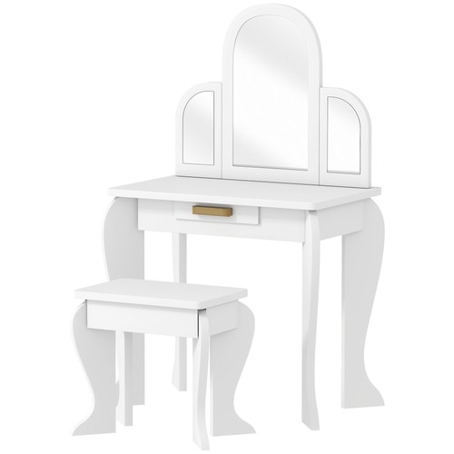 Homcom kids dressing table set - homcom,