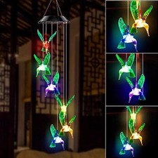 Colorful solar six hummingbird - solar,