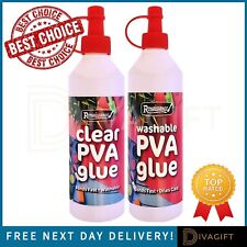 PVA GLUE BONDS FAST CLEAR CRAFT GLUE IDEAL SCHOOL HOME OFFICE NON TOXIC WASHABLE