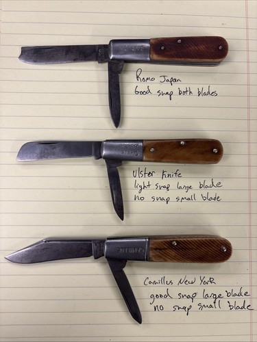 Three old bone handle - handle, barlow