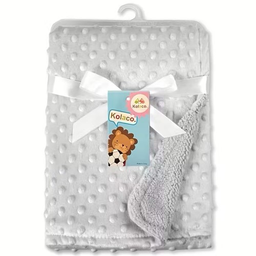 Grey baby blanket warm - grey,