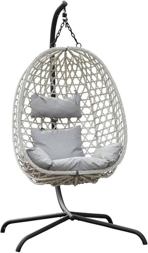 Hanging egg chair with stand - hanging,