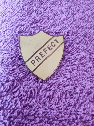 Vintage school prefect enamel - school,