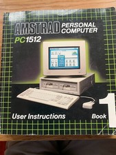 AMSTRAD Personal Computer PC 1512  User Instructions Book 1- 1986