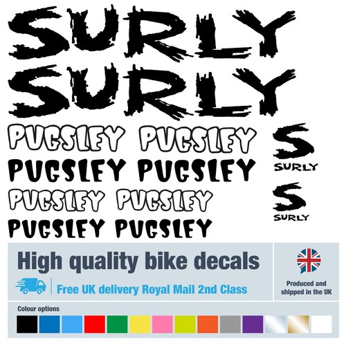 Surly pugsley bike decals - pugsley,