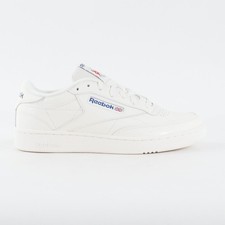 Mens Reebok Club C 85 HP4321 White Leather Casual Lace Up Sports Trainers