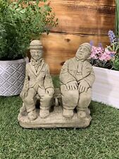 STONE GARDEN LAUREL AND HARDY STATUE GIFT ORNAMENT
