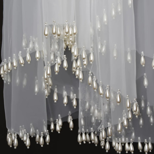 Waterdrop pearl crystal fringe - waterdrop,