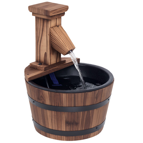 Outsunny garden wood barrel - outsunny,