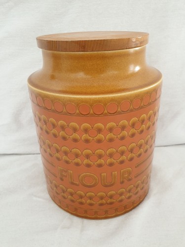 Hornsea saffron flour jar 1978 - hornsea,