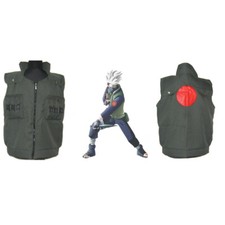 HOT Anime NARUTO Kakashi Hatake Ninja Vest Coat Cosplay Costumes Uniform Boy