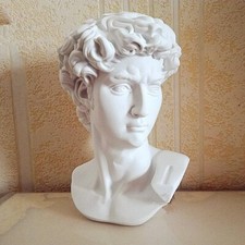 15 CM David Head Statue Bust Statue Michelangelo Head Sculpture Ornament Home
