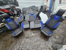 FORD FOCUS MK3 ST-2 RECARO HALF LEATHER SEATS BLUE BREAKING PARTS