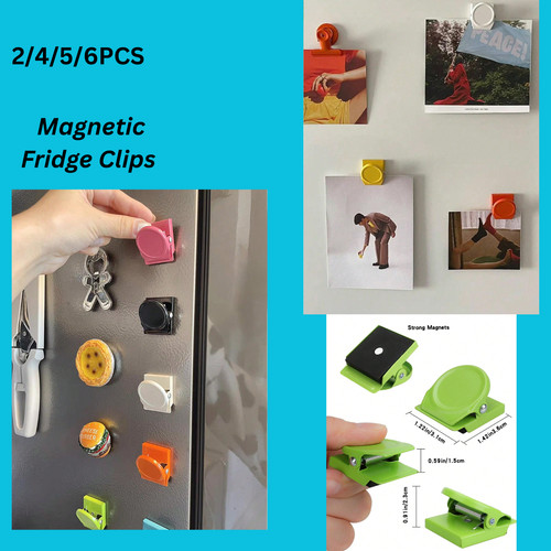 Magnetic fridge clips strong - clips,