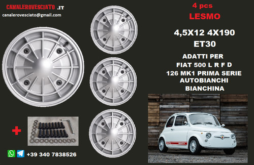 Vintage abarth lesmo fiat - abarth, 500