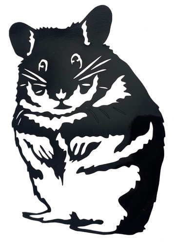 Hamster decal vinyl sticker - 1x,