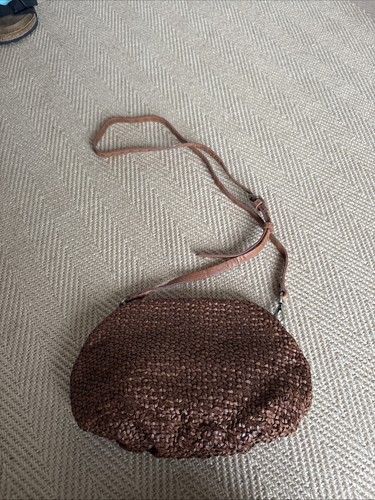 Crossbody leather weave bag - weave,