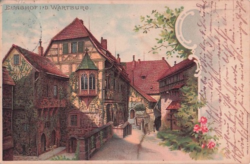 Eisenach castle courtyard - -,